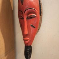 Maschera Africana in Legno Intagliato 