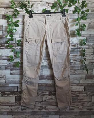PANTALONI CARGO SISLEY TG. 46 BEIGE
