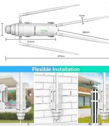 RIPETITORE WIFI ESTERNO - WAVLINK AC1200 - Informatica In vendita