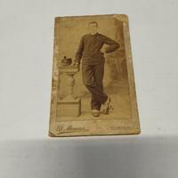 foto antica ca 1860 di soldato,fotografo Mosso-TO