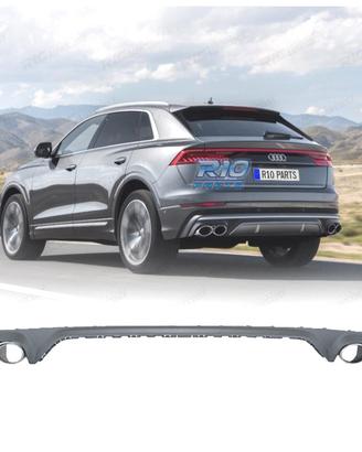 DIFFUSORE AUDI Q8 18-23 LOOK SQ8 TERMINALI DI SCAR