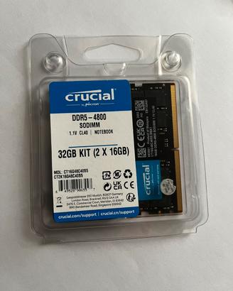 Crucial 32 gb ddr5 (2x16gb)