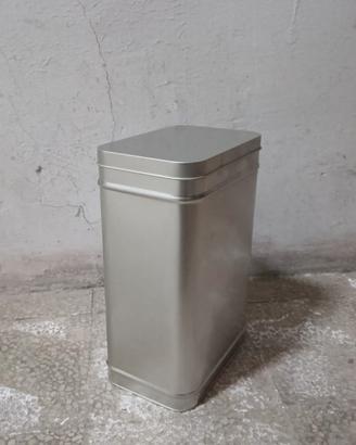 Contenitore in Latta Silver – Porta Tè/Caffè