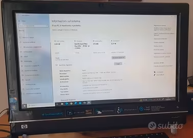 PC All in One HP TouchSmart 600 23" | SSD 500GB