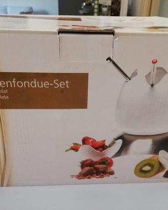 Piccolo set per fonduta cioccolato