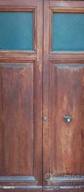 portone in legno massello