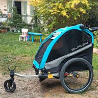 Rimorchio da bici per due bambini Burley