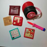 Giochi da spiaggia vintage con piccolo omaggio