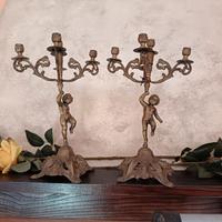 candelabri bronzo 