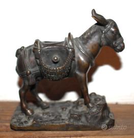 Statuetta, MULO - 11.7 cm - Bronzo - Italia 1905