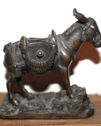 Statuetta, MULO - 11.7 cm - Bronzo - Italia 1905