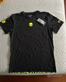 Maglietta Tennis Hydrogen Panther Black Yellowfluo