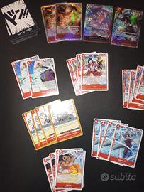 One piece, lotto da 50 carte + 10 don; Near Mint 
