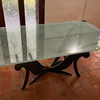 Tavolo in vetro temperato “cracked” pz unico