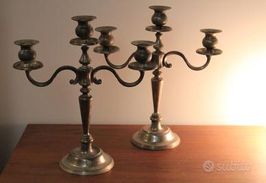 Candelabri in argento Sheffield