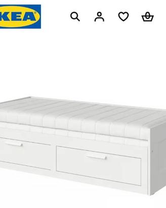 Divano letto con 2  cassettoni ikea  + materassi