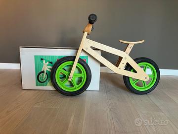 Bicicletta bambino in legno senza pedali