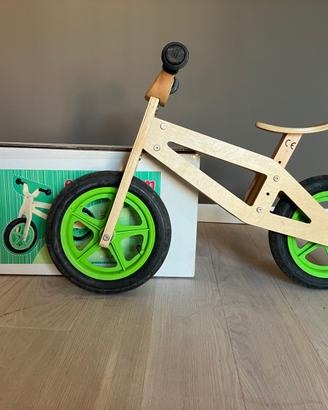 Bicicletta bambino in legno senza pedali