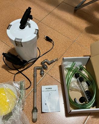 Filtro esterno per acquario completo