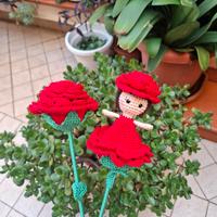Rosa Reversibile Con Sorpresa Uncinetto