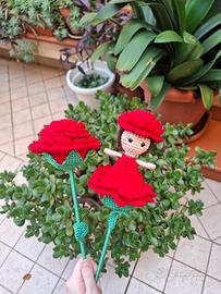 Rosa Reversibile Con Sorpresa Uncinetto