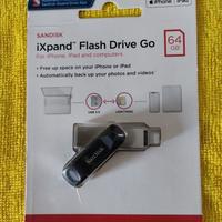 Sandisk Penna USB iXpand 64GB iPhone - iPad