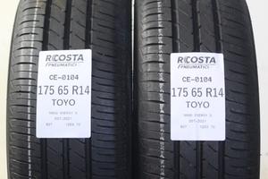 2 PNEUMATICI USATI 175 65 14 82T TOYO CE-0104