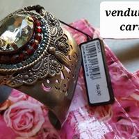Bracciale SODINI, rigido con pietre e perline