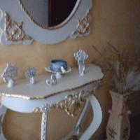 Consolle stile barocco e vaso