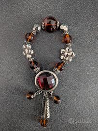Rosario da dito (Decina) artigianale con perle e c