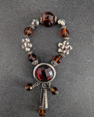 Rosario da dito (Decina) artigianale con perle e c