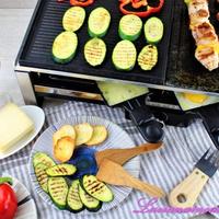 Piastra doppia griglia e raclette