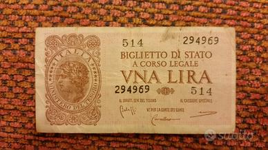 Banconota da 1 lira del 1944