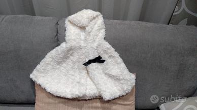 Mantellina pelliccia sintetica bimba 3 anni