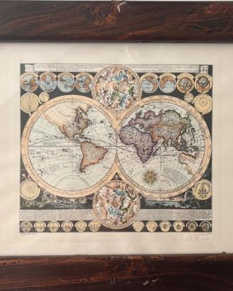 Stampa del celebre Planisphaerium Terrestre