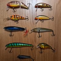 Lotto 9 esche artificiali pesca spinning