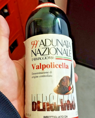 Bottiglia vino commemorativa 59° adunata Alpini