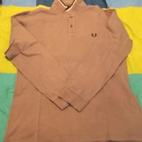 Polo Fred Perry XL grigia manica lunga