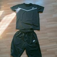 completo estivo Nike nero con dettagli bianchi