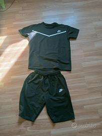 completo estivo Nike nero con dettagli bianchi