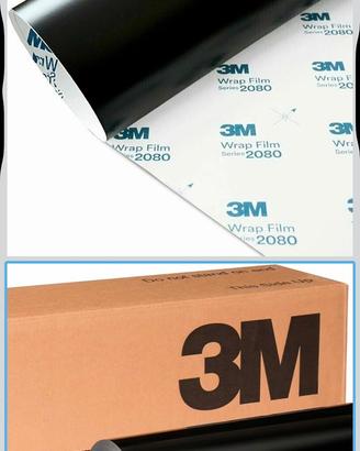 3M Wrap Serie 2080-M12  nero opaco 152cm x 900cm