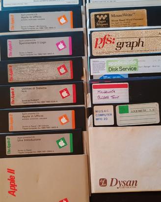 floppy 5/14 originali Apple 2  e altri RARI