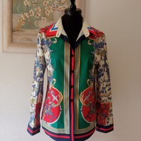 Camicia stampata . Vintage. Taglia 42. Bellissim