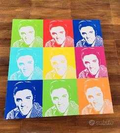Quadro telaio Elvis Presley 50x50cm