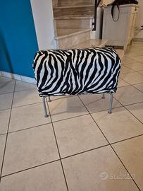 Pouf zebrato