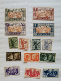 3 serie di francobolli del regno D,Italia 1921,23,