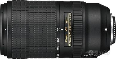 Nikon AF-P 70-300mm f/4.5-5.6E ed VR Teleobiettivo