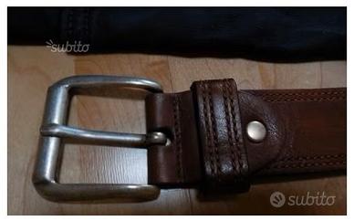 Cintura fatta a mano unisex in cuoio