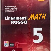 Libro Matematica Lineamenti Rosso MATH 5