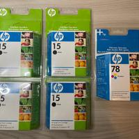 N.5 cartucce HP 15 e 78 Inket